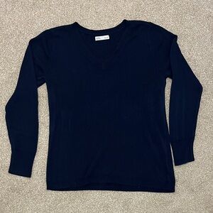 Croft & Barrow Navy V-Neck Sweater